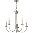 thumbnail image 4 of 5 Light Brushed Nickel Chandelier with Steel base material, 4 of 5