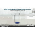 thumbnail image 4 of 10 Small Color Mason Jars Set, 8 oz. - Durable Glass, Mini, Colored Bottom - Blue, 4 of 5