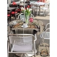 thumbnail image 5 of Outdoor Tablecloth with Umbrella Hole for Patio/Picnic/Party/Camping, Farmhouse Flower Waterproof Table Cloth Round Cover Washable, Spring Vintage Truck Black Plaid Wood Grain (Dia 60"), 5 of 8