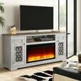thumbnail image 2 of FESTIVO Stylish 70" TV Stand with Storage for TVs up to 80" - Saw Cut Off White, 2 of 6
