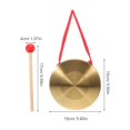 thumbnail image 2 of CTIRCHIU Small Gong Copper Design For Decorative Piece And School Music Classes 1Set, 2 of 8