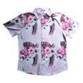 thumbnail image 1 of Camisas Hombre Camisa de manga corta de ocio de vacaciones de viaje de estilo de impresión de verano para hombres (A, 3XL), 1 of 4