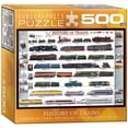 thumbnail image 1 of Puzzle EuroGraphics: Historia de los trenes, 500 piezas, 1 of 4