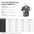 thumbnail image 5 of Disketp Men's Hawaiian Metallic Gears Print Shirts Button Down Holiday Beach Shirts-XX-Large, 5 of 5