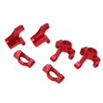 thumbnail image 3 of RC Caster Blocks C Hubs, Metal RC Stub Axle Carriers Alta Dureza Durable Alta Resistencia Para 1/18 RC Car Para LaTrax Teton Cergrey Rojo, 3 of 8