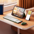 thumbnail image 4 of Meetion Foldable Keyboard and Mouse, Bluetooth & 2.4G wireless, Portable, Rechargeable, Green, 4 of 9