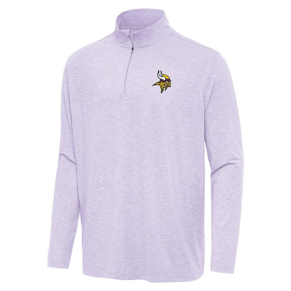 Men's Antigua  Lavender Minnesota Vikings Hunk Quarter-Zip Jacket