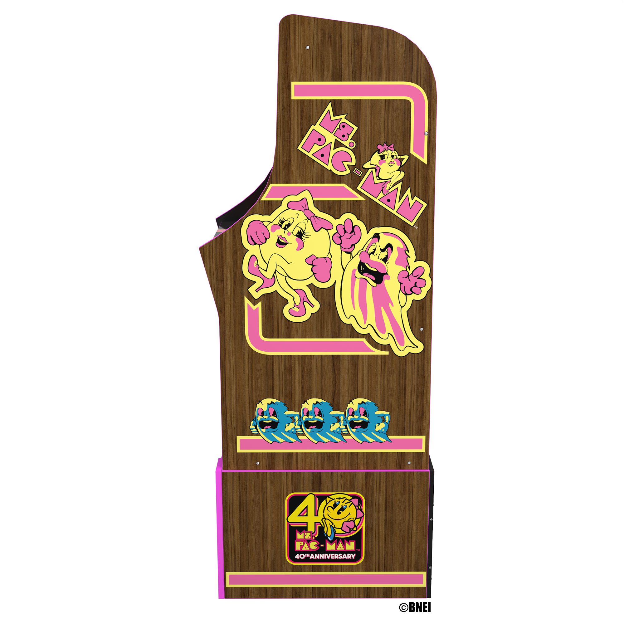 Arcade1Up Ms. Pac Man 40th Anniversary 10 In 1 Arcade Video Game Machine - image 4 of 8