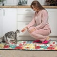 thumbnail image 3 of Pioneer Flower Floral Print Pattern Kitchen Rugs Sets Of 2,Anti Fatigue Kitchen Mat Rugs Non Slip Washable,Decorative Kitchen Floor Mats for Kitchen,Sink,Laundry,17"X30"+17"X47", 3 of 7
