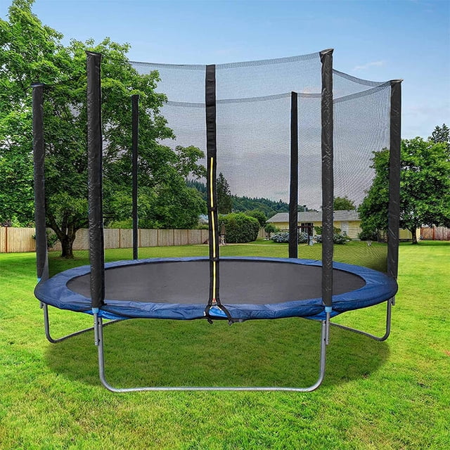 Trampolín para jardín 183 cm, Completo Cama elástica para niños Trampolin con Red de seguridad, fitness, saltar trampolín para interior/exterior/jardín, Carga máxima 90 kg Azul esquí esquí Gafas de esquí