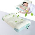 thumbnail image 4 of YHAICO Bed Pillows for Sleeping Pillows King Size Set of 2 Low Pillow-thin Pillow Low Pillow Core Soft Pillow Home Cervical Vertebrae Protection To Help Children Sleep, 4 of 6