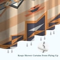 thumbnail image 6 of Colorful Geometric Striped Pattern Shower Curtain 84"x72" ,Bathroom Decorative Shower Curtains Set with 12 Hooks,Modern Waterproof Washable Shower Curtain, 6 of 6