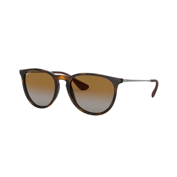 RAY-BAN RB4171F ERIKA CLASSIC Phantos Shape Sunglasses Polished Light Havana Frame | Polarized Brown Lens 54mm