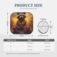 thumbnail image 4 of Yiaed Sunset Flower Meditating Raccoon Print Car Front Windshield Sun Shade,Foldable Anti-UV Car Sunshade for Front Window for Most Vehicles-Small, 4 of 5