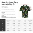thumbnail image 5 of Honeii Chamomile Print Men’s Hawaiian Shirt,Classic Button-Down Short Sleeve Shirt, for Beach, Vacation, and Outdoor Activities,Small, 5 of 7