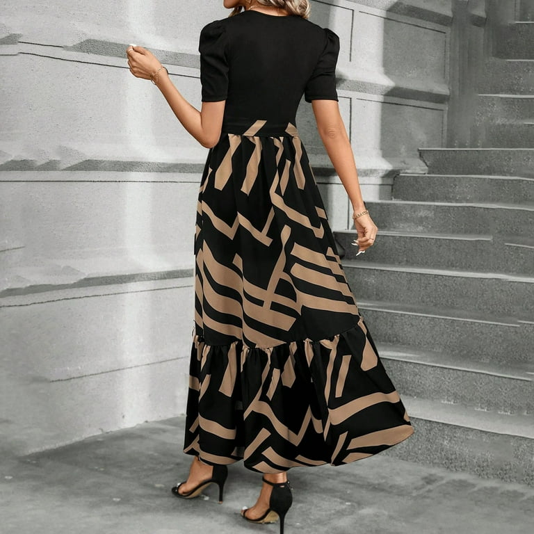 dark brown waist tie midi dress Midi Dress with Tie Waist in Coffee Brown- Littlebox India