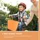 thumbnail image 3 of 1 Conjunto de canasta delantero de la scooter Cesta de bicicleta de plástico Cesta de bicicletas tejidas (naranja), 3 of 4