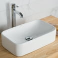 thumbnail image 2 of KRAUS 19-inch Rectangular White Porcelain Ceramic Bathroom Vessel Sink and Ramus Faucet Combo Set with Pop-Up Drain, Chrome Finish, 2 of 11