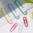 thumbnail image 3 of Colorful Medium & Large Paper Clips, 400PCS Rustproof Vinyl Coated Paper Clips, 1.3 inch & 2 inch Size for Office School Document Organizing, 3 of 6