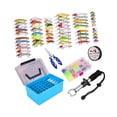 thumbnail image 1 of Caja de aparejos, kit de Señuelos de Pesca, anzuelos de pesca realistas, Crankbaits, accesorios de pesca, equipo de pesca para pesca con mosca de 145 piezas, 1 of 9