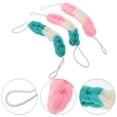 thumbnail image 4 of Juego de 3 esponjas exfoliantes para baño, estropajos de ducha elásticos con reverso de malla (colores surtidos), 4 of 7