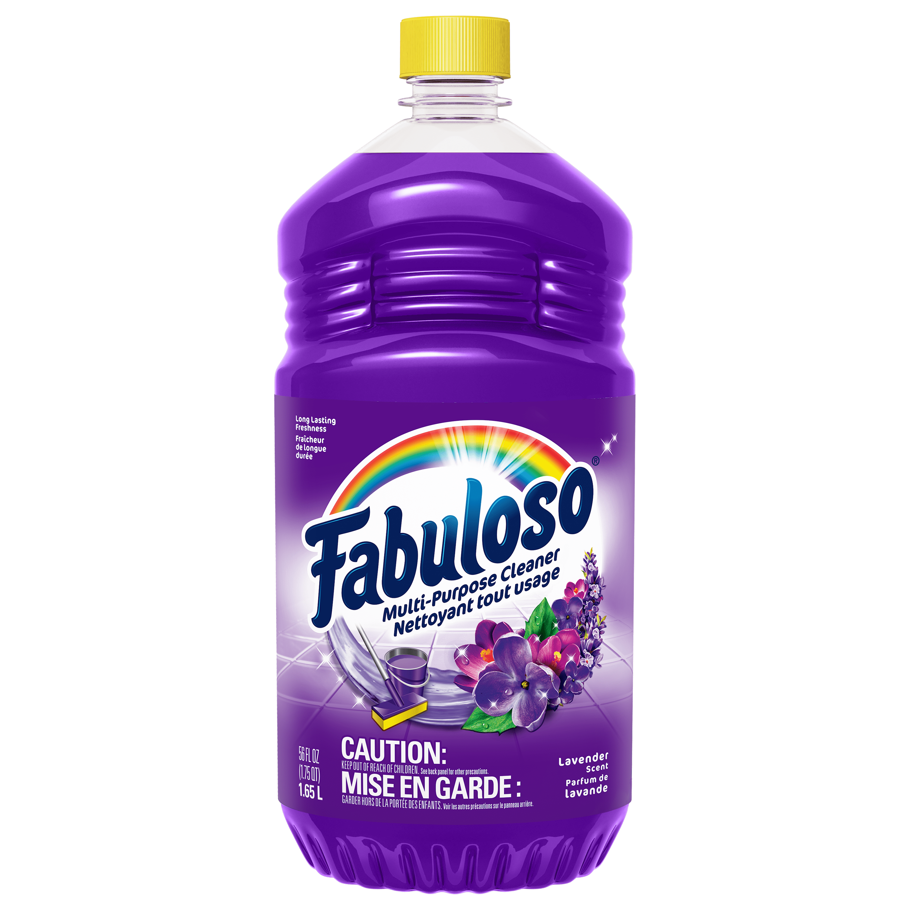 Fabuloso Original Multi-Purpose Cleaner, Powerful Cleaning, Long-Lasting Freshness, No Rinse Floor Cleaner, Lavender Scent, 1.65 L