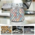 thumbnail image 6 of Yayeee Ashtray with Lid for Cigarette Smokeless Stainless Steel Home Ash Holder, Red Art Pattern, 6 of 7