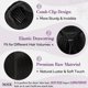 thumbnail image 4 of Yanonmyfd Black Straight Drawstring Ponytail Extension - 28 Inch Long Straight Drawstring Ponytail Extension Natural Looking Fluffy Soft Synthetic Cheer Posh Pony Tails Hairpieces Daily Party, 4 of 38