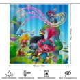 thumbnail image 2 of Trolls-theme 4-Piece Shower Curtain Set with Rugs, Waterproof Bathroom Decor Set Includes Bath Mat, U-Shaped Rug, Toilet Lid Cover and Curtain with Hooks, 2 of 6