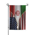 thumbnail image 1 of EGNMCR Usa And Iran Friendship Flag Double Sided 12 X 18 Inch Yard Flag the flags, 1 of 1