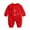 Red-1, variant on Baby Girls Boys Calendar Chinese New Year Bodysuit Cute Kimono Tang Suit Red Long Sleeve Romper Fashion Button Jumpsuit Outfits(Red-3,3-6 Months)