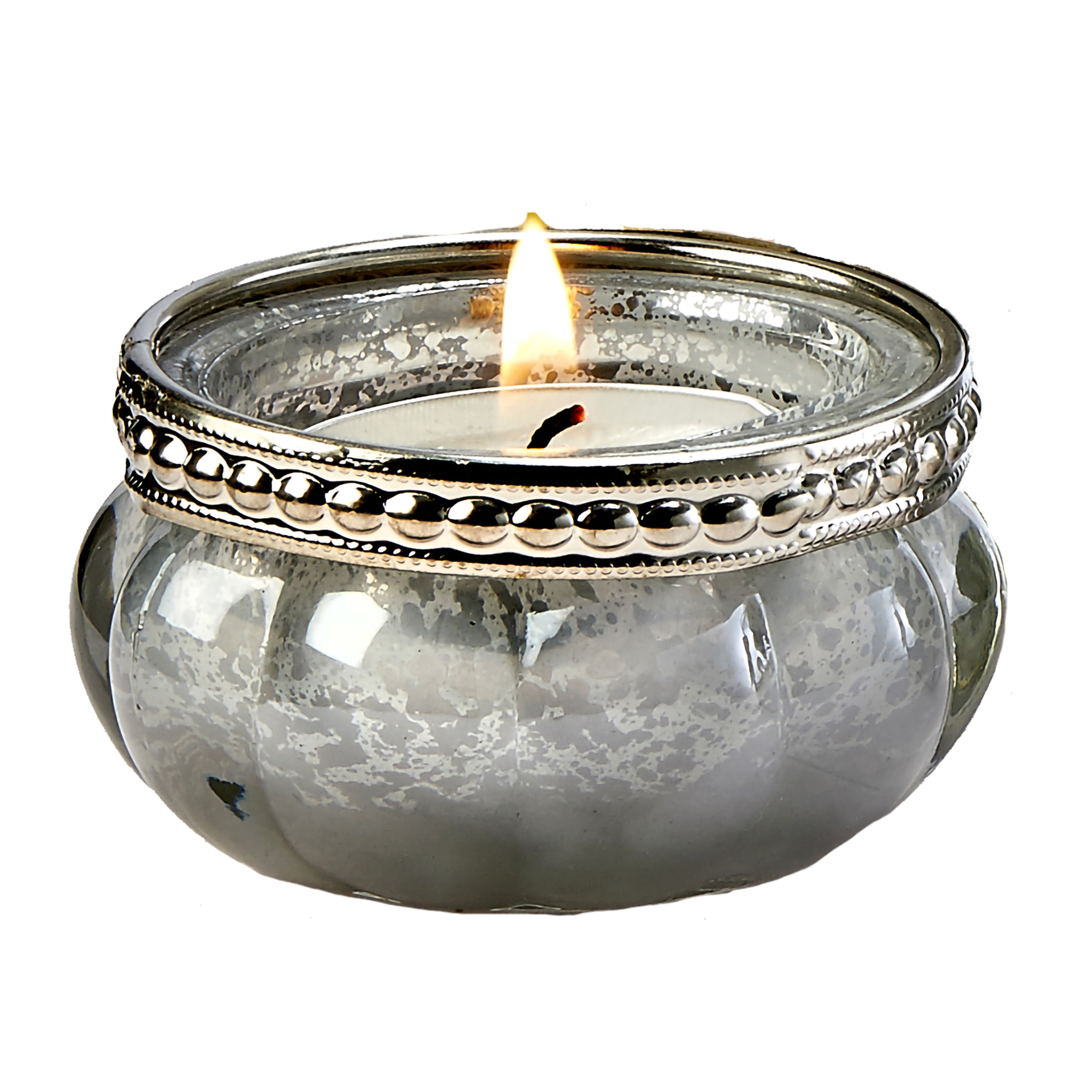 Rose Gold Silver Glass Tea Light Candle Holder Jars Votive Mercury Centrepiece 