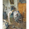 thumbnail image 3 of Heinrich Rettig 15x18 Black Modern Framed Museum Art Print Titled - Im Atelier, 3 of 5