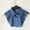 CC-Blue, variant on Fake Collar Classic Stripe Detachable Dickey Collar Half Shirts Blouse False Collar Top for Women