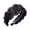 Black 2, variant on batmeuy Braided Headband with Teeth Synthetic Heat-Resistant Fibers Realistic Human Hair Headband Secure Hair Fix Hair Hoop