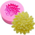 thumbnail image 1 of Xiao Hua Molde de silicona con forma de flor de crisantemo para jabón, velas, fondant, chocolate, pastel, caramelo, resina, arcilla, herramientas para hornear y repostería., 1 of 5