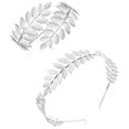 thumbnail image 3 of Accesorios de disfraz de diosa, corona de hojas, diadema de hojas para mujer, corona de reina griega, corona, corona de princesa, tocado de boda nupcial MFZFUKR 223473-2, 3 of 8