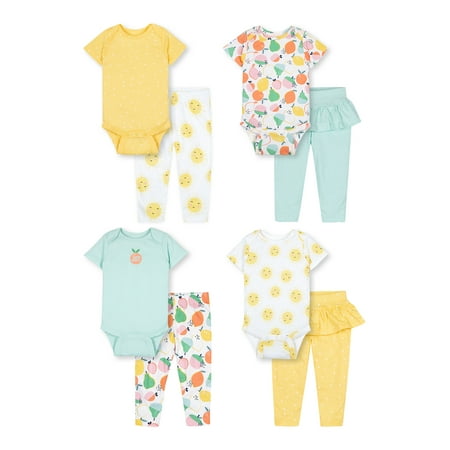 

Little Star Organic Baby Girl 8 Pc Mix & Match Set Size Newborn-24 Months
