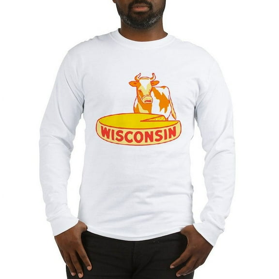 CafePress - Vintage Wisconsin Cheese Long Sleeve T Shirt - Unisex Cotton Long Sleeve T-Shirt