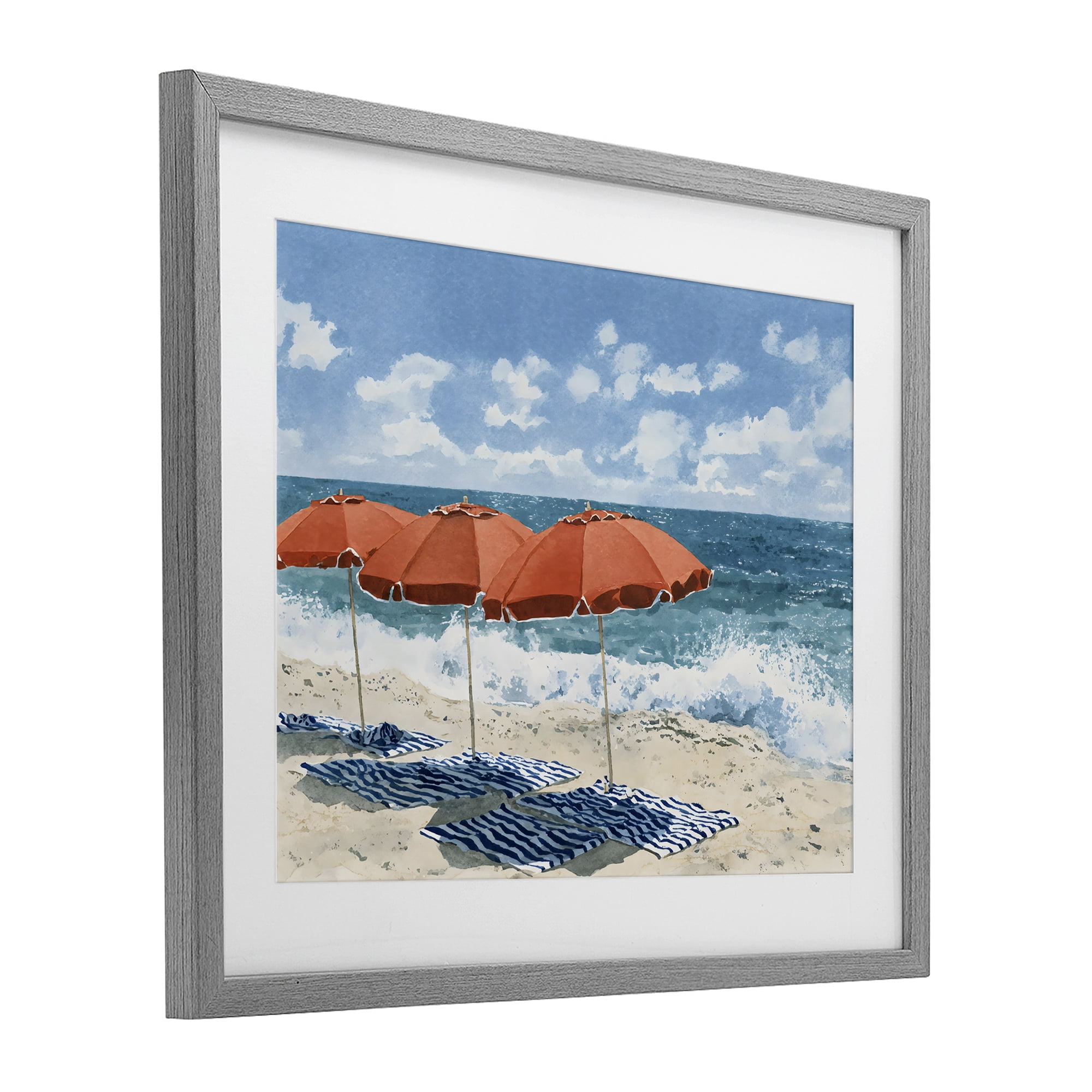 Stupell Industries Shade From The Sun Gray Framed Print Under Glass, design by Franklyn Gregory