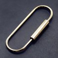 thumbnail image 3 of Brass Screw Lock Clip Practical Simple Style Car Keychain Brass Lock Keychain, 3 of 10