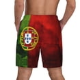 thumbnail image 2 of Mens Swim Trunks Portugal Portuguese Flag Quick Dry Board Shorts with Compression Liner, 2 of 6