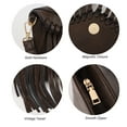 thumbnail image 6 of KouLi Buir Leather Envelope Fringe Shoulder Bag Tassel Crossbody Handbag Women's Purse (Coffee), 6 of 6