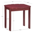 thumbnail image 5 of Linon Adirondack Outdoor Acacia Wood End Table, Red, 5 of 14