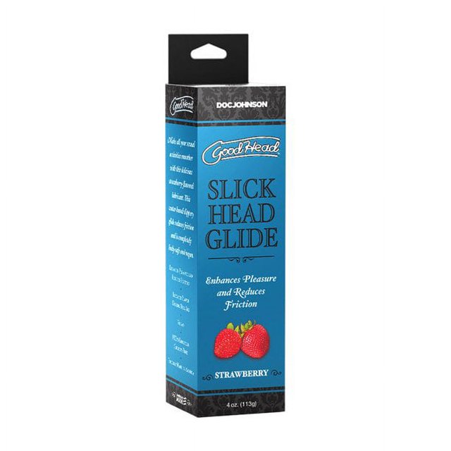 Doc Johnsons GoodHead Glide Tête Lisse, Fraise 4 oz