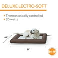 thumbnail image 3 of K&H Pet Products Deluxe Lectro-Soft Outdoor Heated Bed Chocolate/Tan Small 19.5 X 23 Inches, 3 of 9