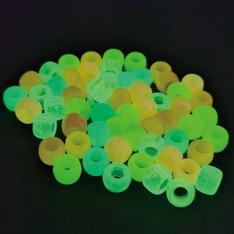 12 Packs: 280 ct. (3,360 total) Glow in the Dark Pony Beads by