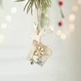 thumbnail image 5 of XYAIYT Christmas Decorations Wooden Hanging Number Pendants Natural Wood Various Shapes Star Deer Ball Stocking Lightweight Easy to Hang Gift Home Office Ornaments for Tree 4.7in White, 5 of 6