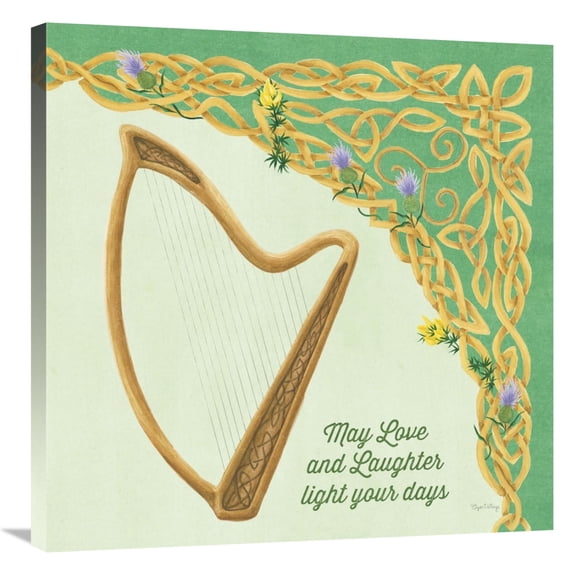 Global Gallery's 'Celtic Charm II' By Elyse DeNeige Stretched Canvas Wall Art