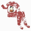 thumbnail image 2 of TOWED22 Toddler Boys Girls Halloween Pajamas Pumpkin Print PJs Sleepwear Cute Print Pant Sets Kids Jammies(Coffee,5Y), 2 of 8